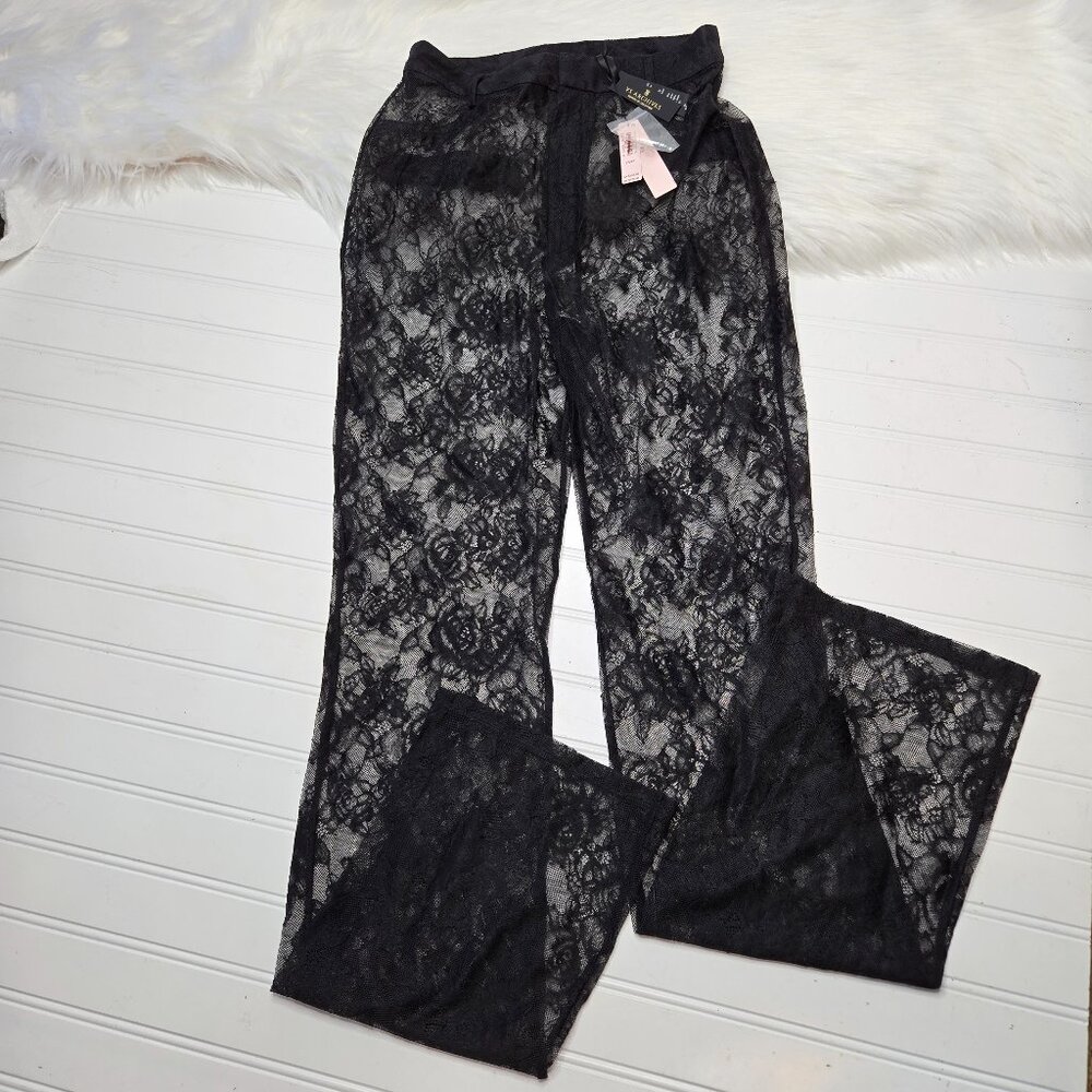 Victoria's Secret VS Archives Black Lace Pants NWT MSRP $129.95 Women's Size XS